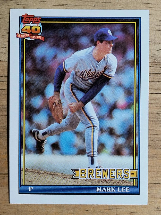 1991 Topps #721 Mark Lee RC