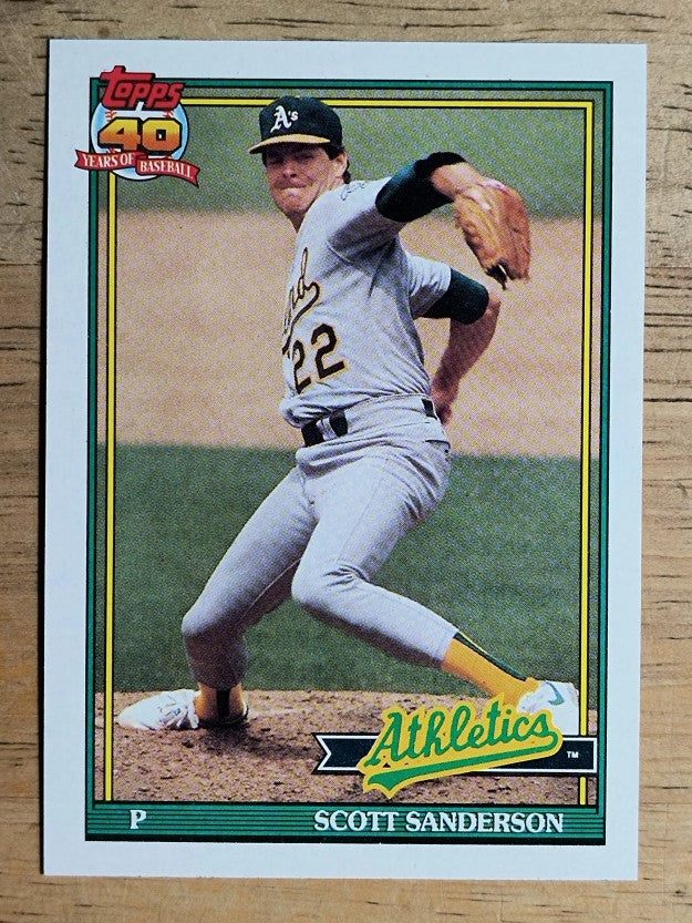 1991 Topps #728 Scott Sanderson
