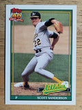 1991 Topps #728 Scott Sanderson