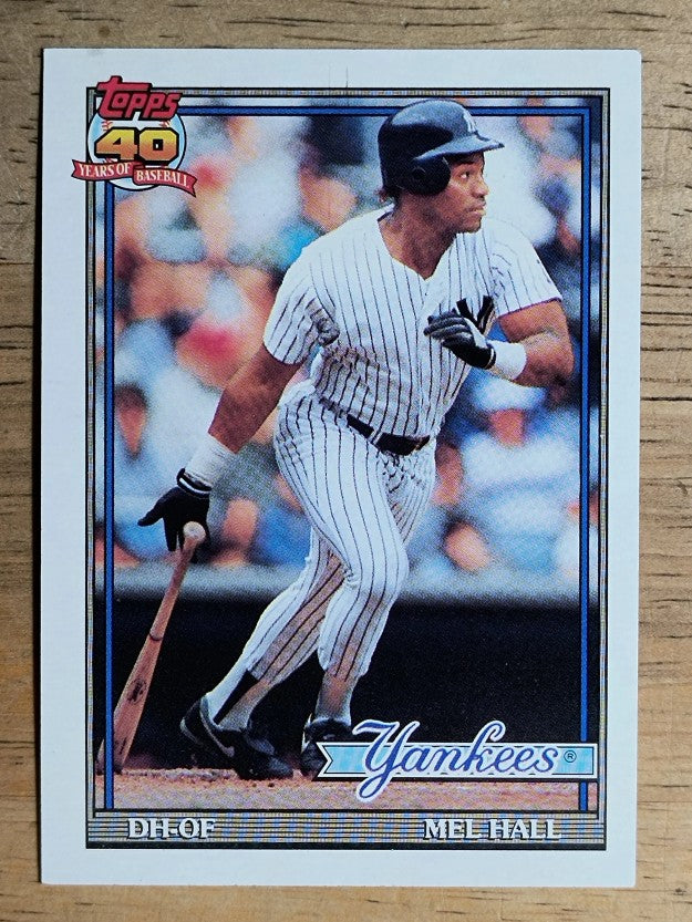 1991 Topps #738 Mel Hall