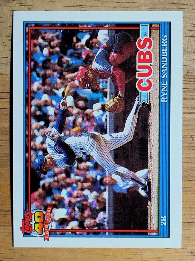 1991 Topps #740 Ryne Sandberg