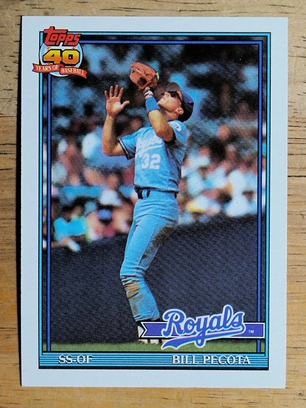 1991 Topps #754 Bill Pecota