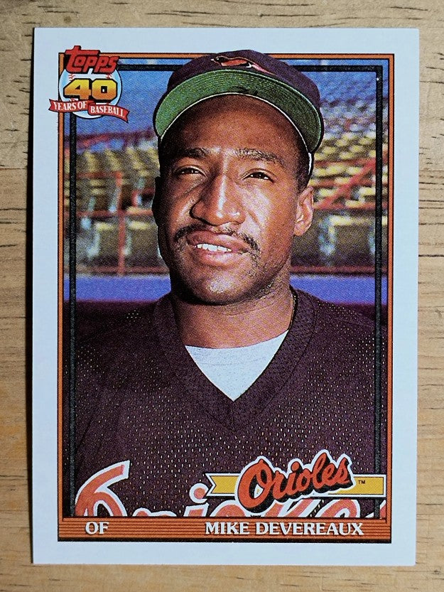 1991 Topps #758 Mike Devereaux