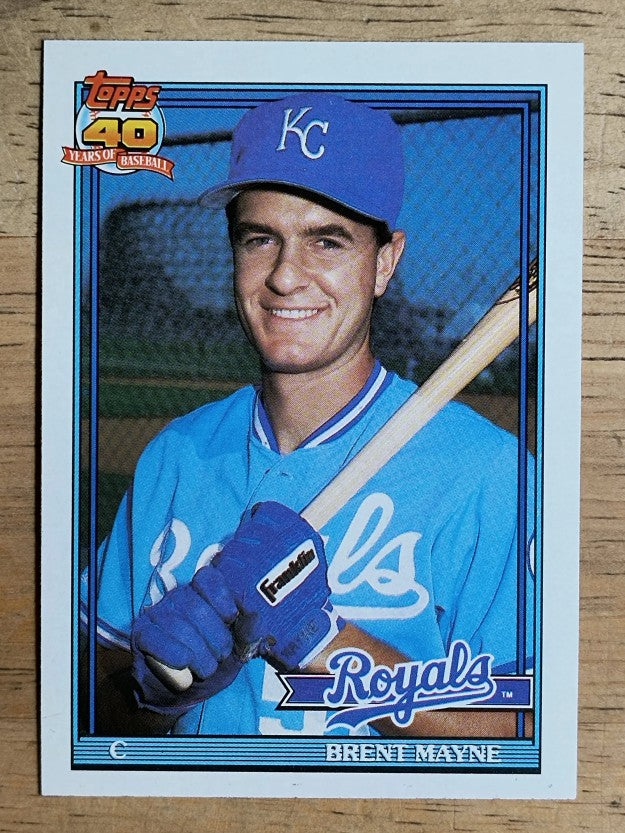 1991 Topps #776 Brent Mayne