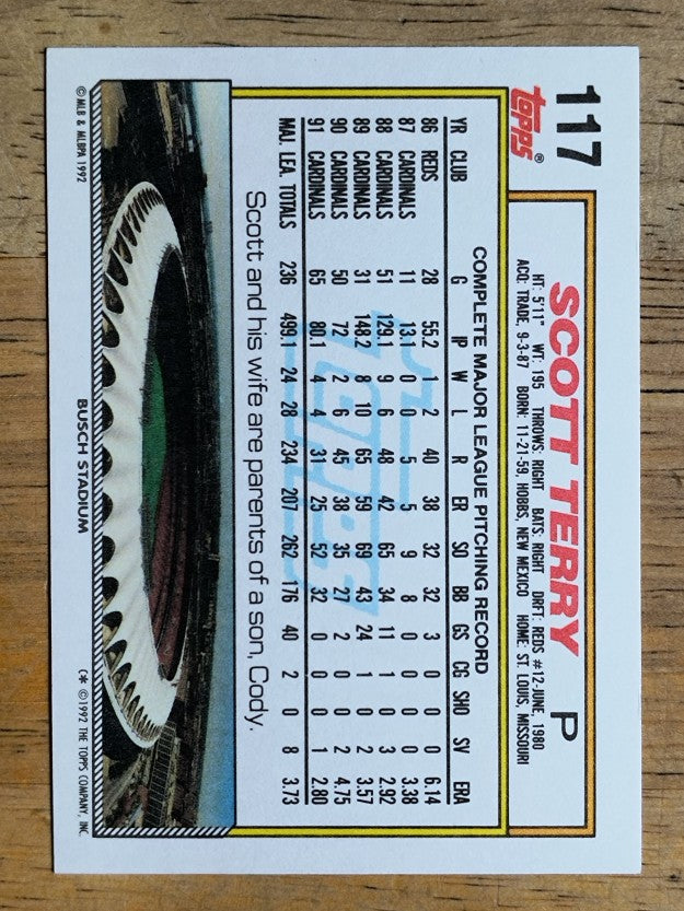 1992 Topps #117 Scott Terry