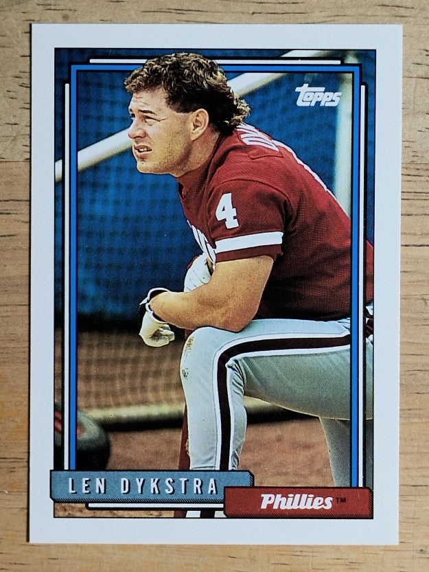 1992 Topps #200 Len Dykstra