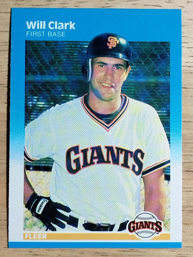 1987 Fleer #269 Will Clark RC