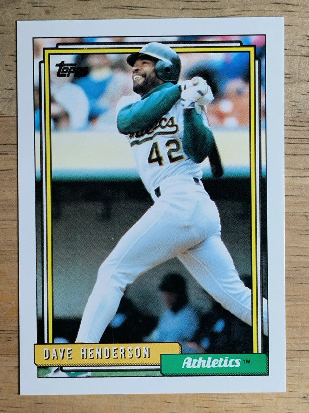 1992 Topps #335 Dave Henderson