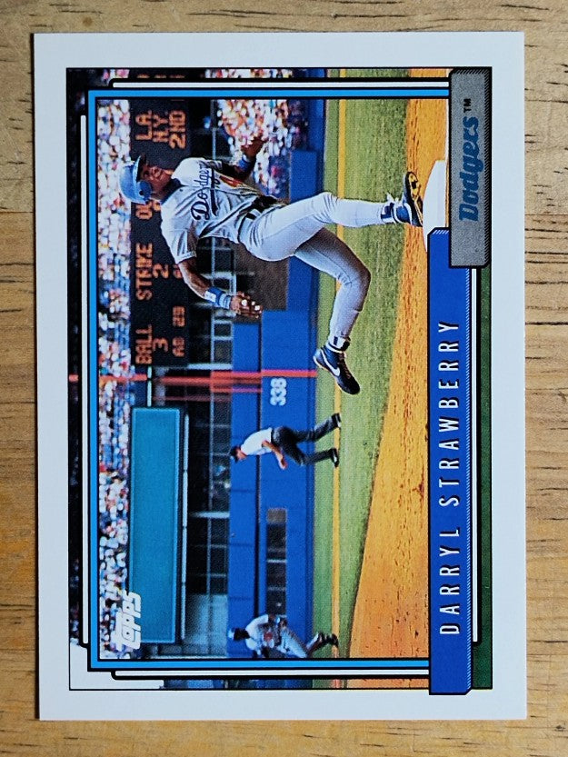 1992 Topps #550 Darryl Strawberry
