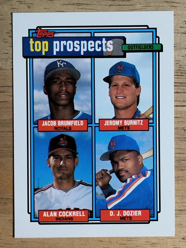 1992 Topps #591 Jeromy Burnitz/Jacob Brumfield/Alan Cockrell/D.J. Dozier