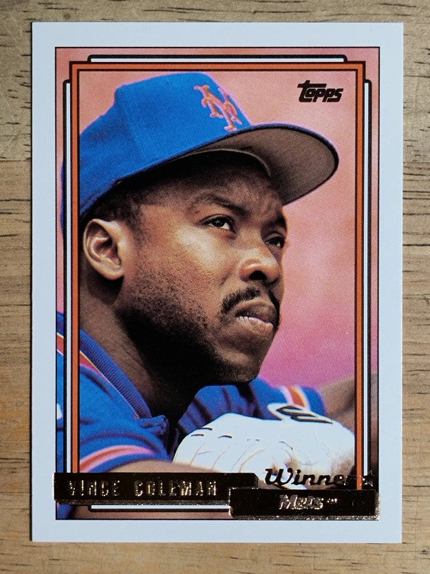 1992 Topps Gold Winners #500 Vince Coleman