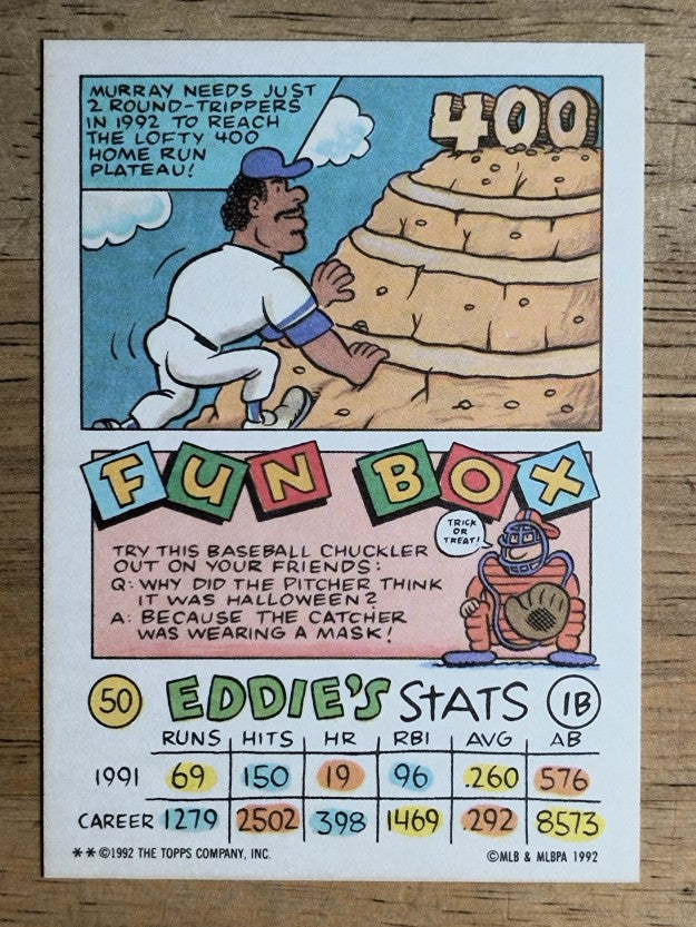 1992 Topps Kids #50 Eddie Murray