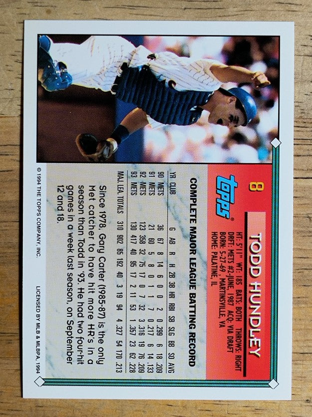 1994 Topps #8 Todd Hundley