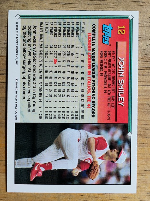 1994 Topps #12 John Smiley