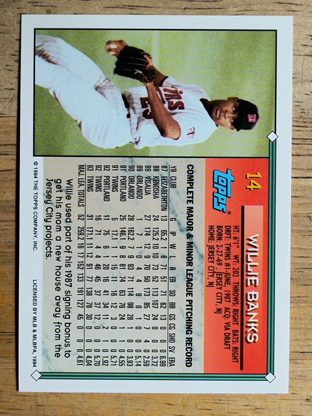 1994 Topps #14 Willie Banks