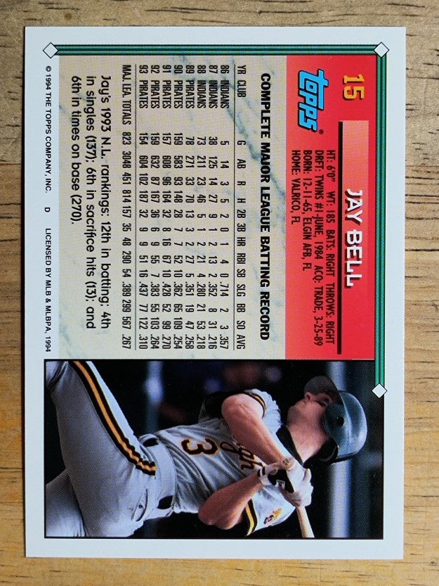 1994 Topps #15 Jay Bell