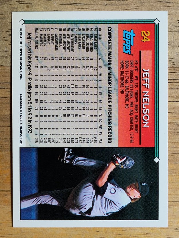 1994 Topps #24 Jeff Nelson
