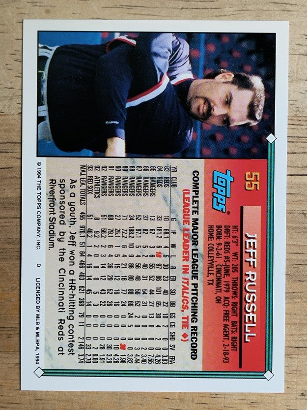 1994 Topps #55 Jeff Russell
