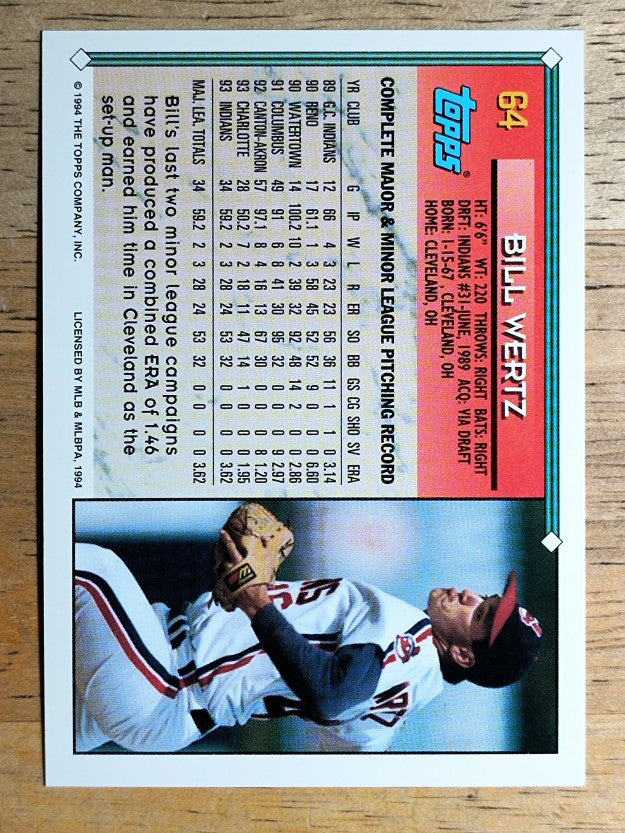 1994 Topps #64 Bill Wertz