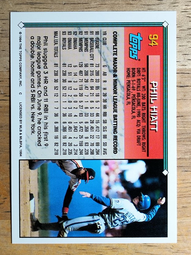 1994 Topps #94 Phil Hiatt