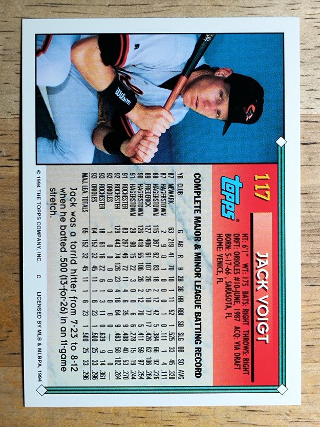 1994 Topps #117 Jack Voigt