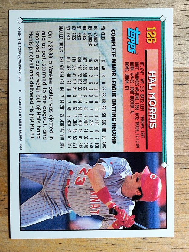 1994 Topps #126 Hal Morris