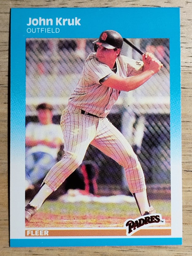 1987 Fleer #420 John Kruk RC
