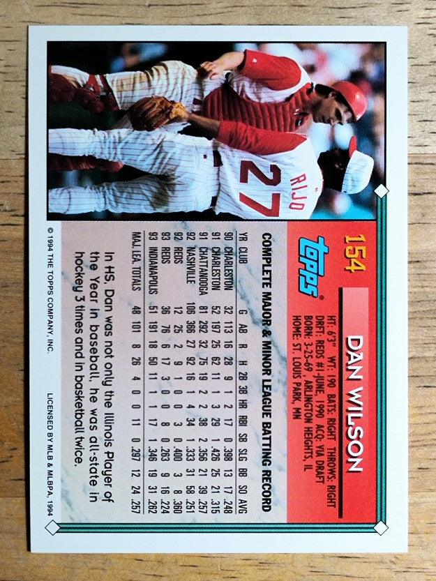 1994 Topps #154 Dan Wilson
