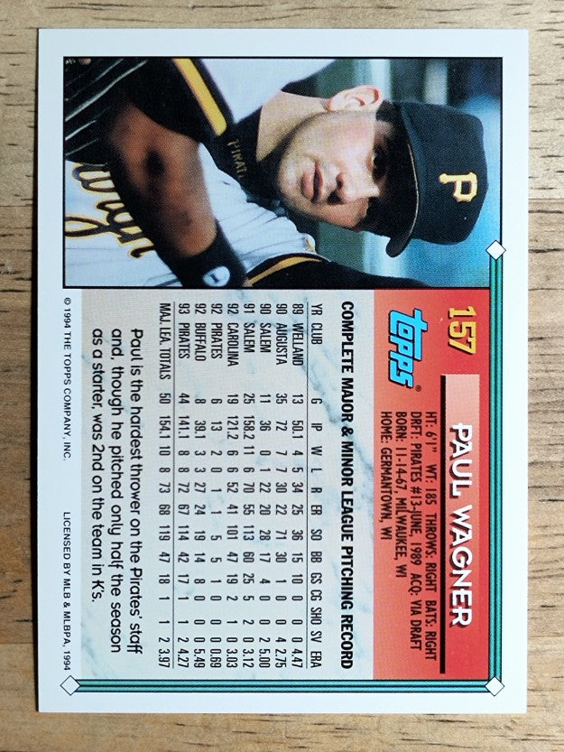 1994 Topps #157 Paul Wagner