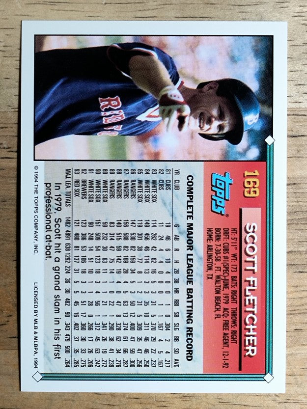1994 Topps #169 Scott Fletcher