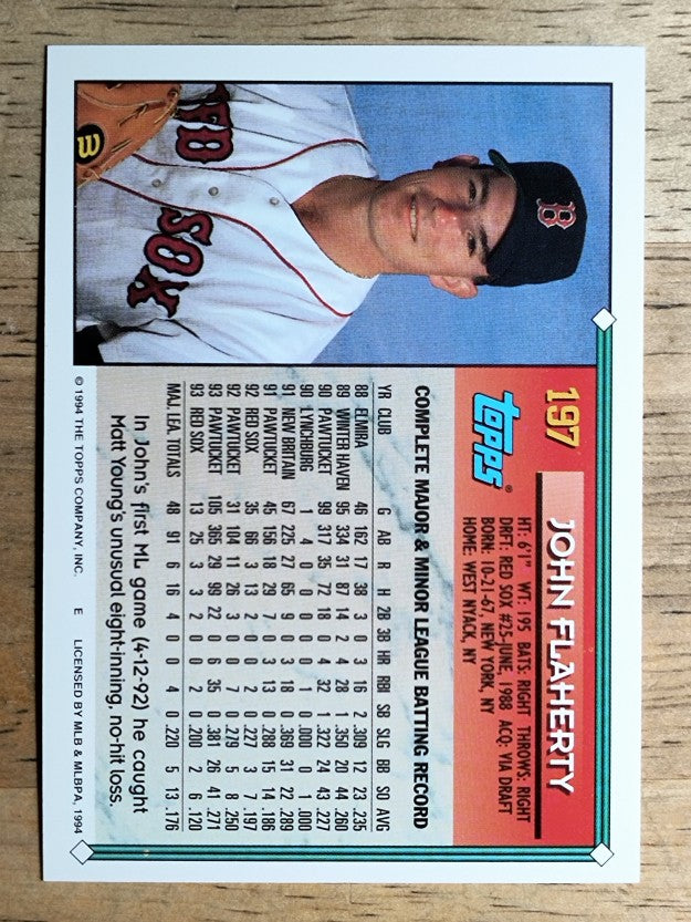 1994 Topps #197 John Flaherty