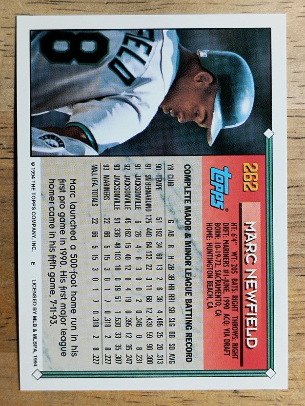 1994 Topps #262 Marc Newfield