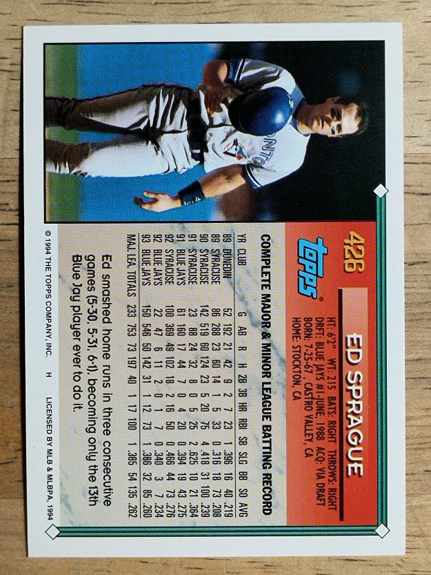 1994 Topps Gold #426 Ed Sprague