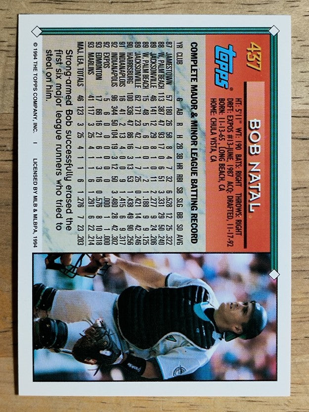 1994 Topps Gold #437 Bob Natal