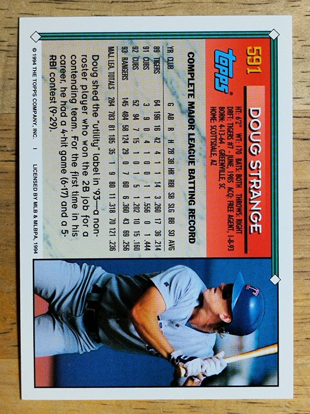1994 Topps Gold #591 Doug Strange