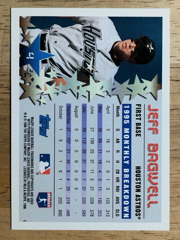1996 Topps #4 Jeff Bagwell STP