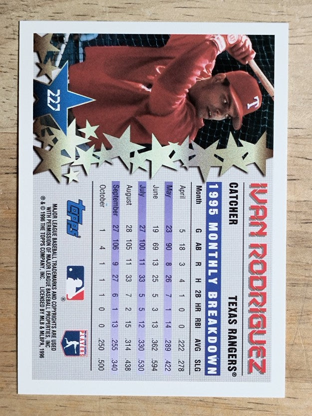 1996 Topps #227 Ivan Rodriguez STP