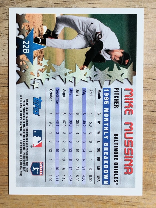 1996 Topps #228 Mike Mussina STP