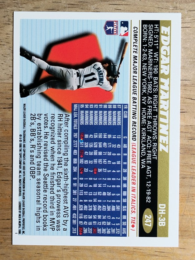 1996 Topps #247 Edgar Martinez