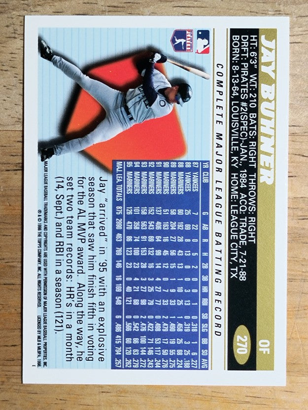 1996 Topps #270 Jay Buhner