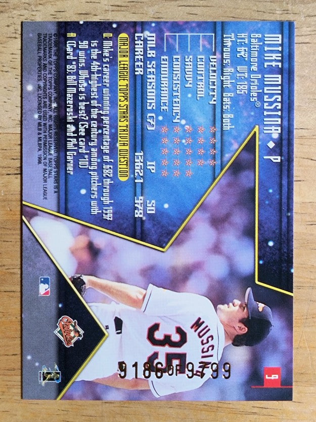 1998 Topps Stars #9 Mike Mussina
