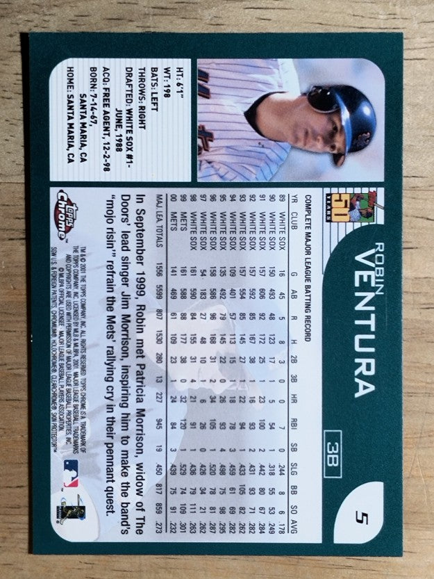 2001 Topps Chrome #5 Robin Ventura