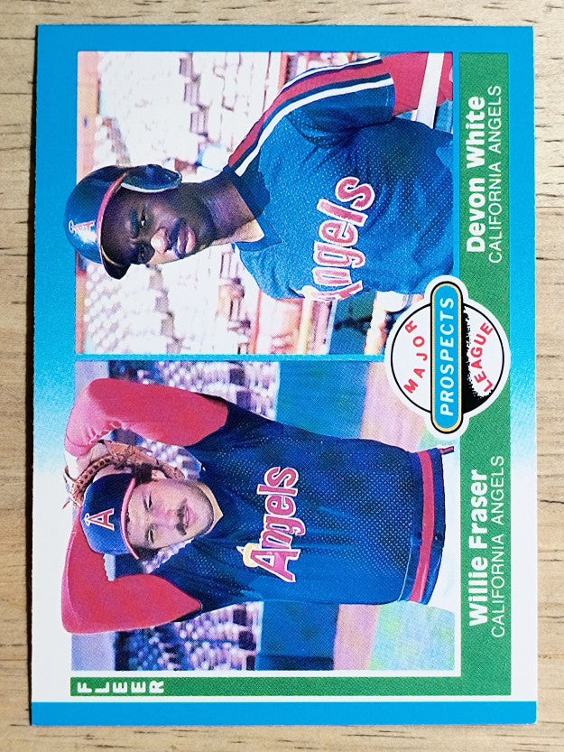 1987 Fleer #646 Devon White RC/Willie Fraser RC