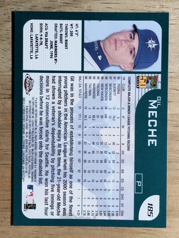 2001 Topps Chrome #185 Gil Meche