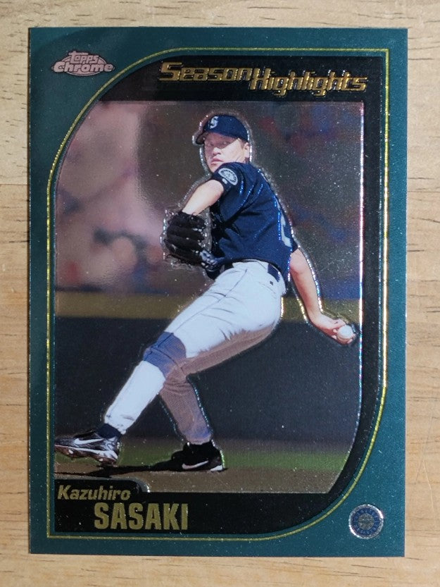 2001 Topps Chrome #316 Kazuhiro Sasaki SH