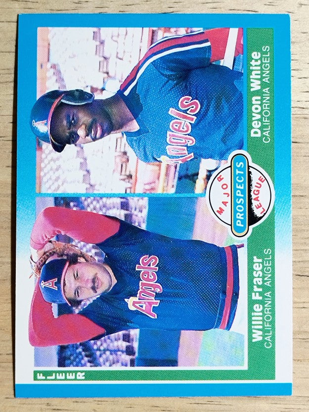 1987 Fleer #646 Devon White RC/Willie Fraser RC