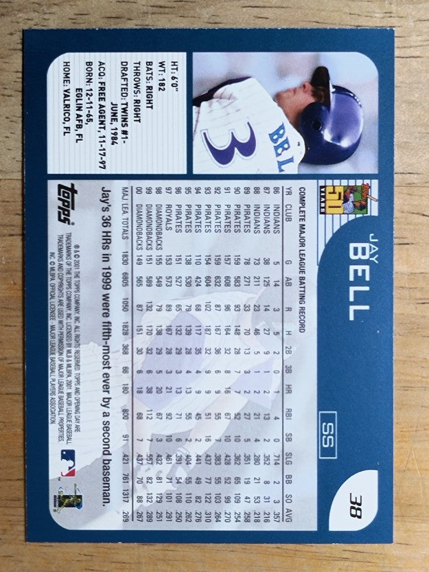 2001 Topps Opening Day #38 Jay Bell