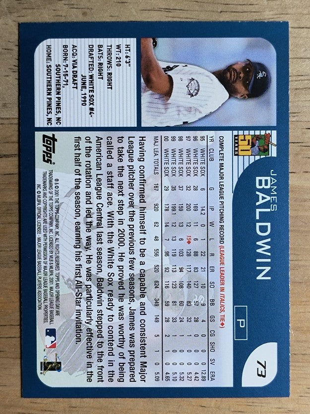 2001 Topps Opening Day #73 James Baldwin