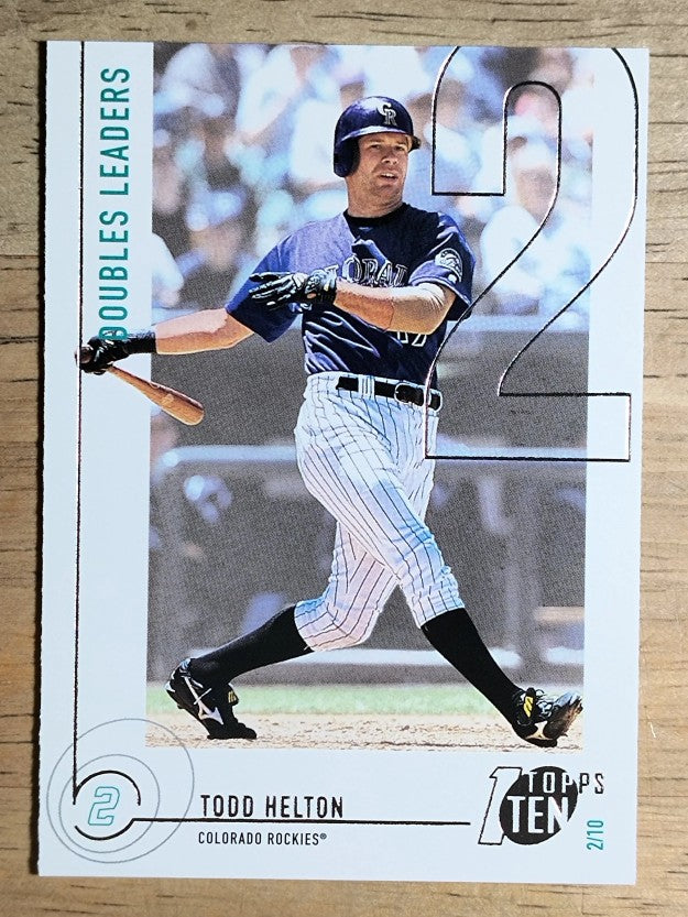 2002 Topps Ten #12 Todd Helton 2B