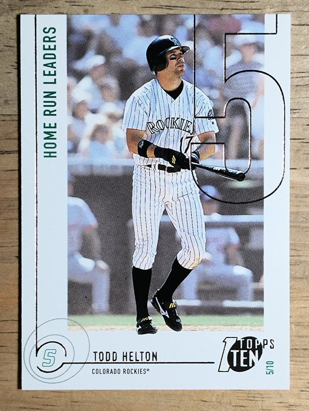 2002 Topps Ten #36 Todd Helton HR